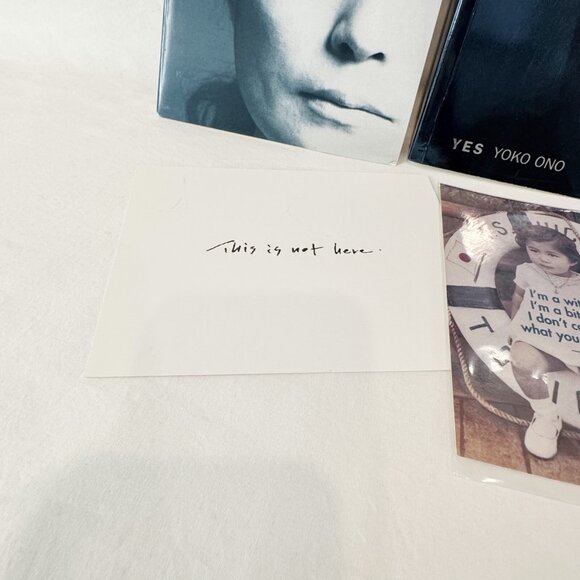YES by Yoko Ono 2000 First Edition w CD Book Accompanied Art Exhibition Program - Picture 3 of 16